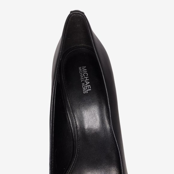 MICHAEL Michael Kors Alina Flex Black Leather Pointed Toe Pumps Size 10 - Picture 9 of 14